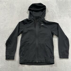 Nike Full Zip Hoodie Long Sleeve Unisex Small Black Activewear